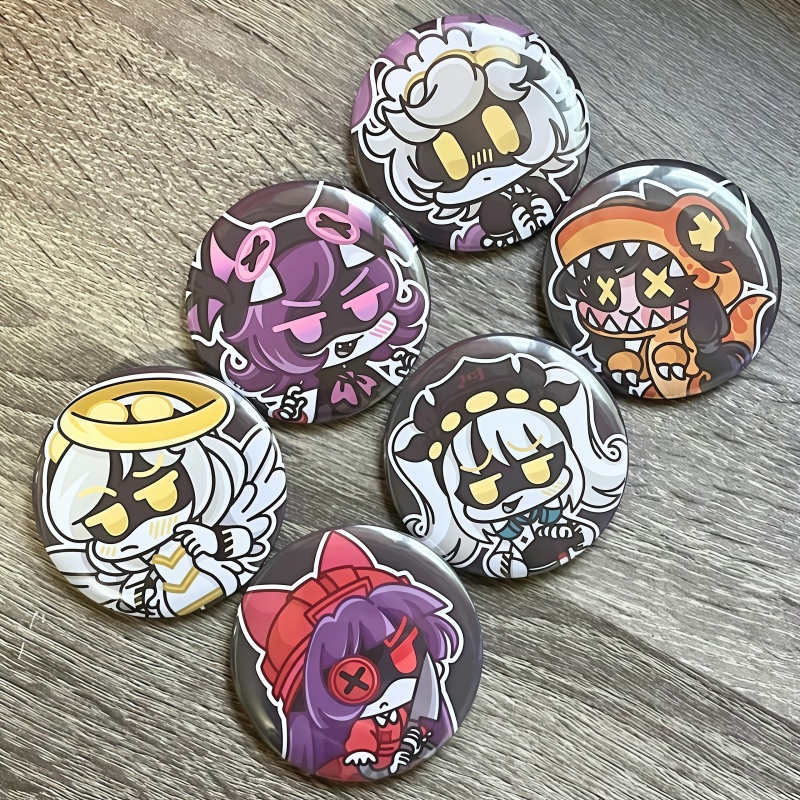 Drone Backpack - Badges à bouton de personnage d'anime