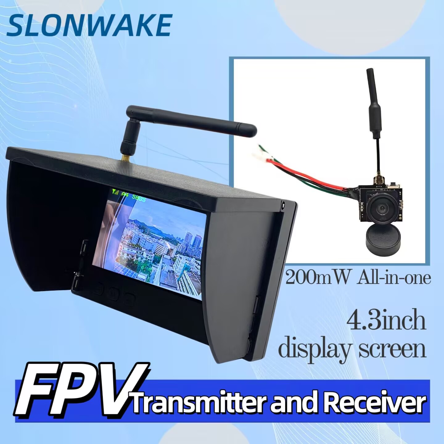 Drone Controller Screen - Caméra de transmission vidéo analogique SLONWAKE