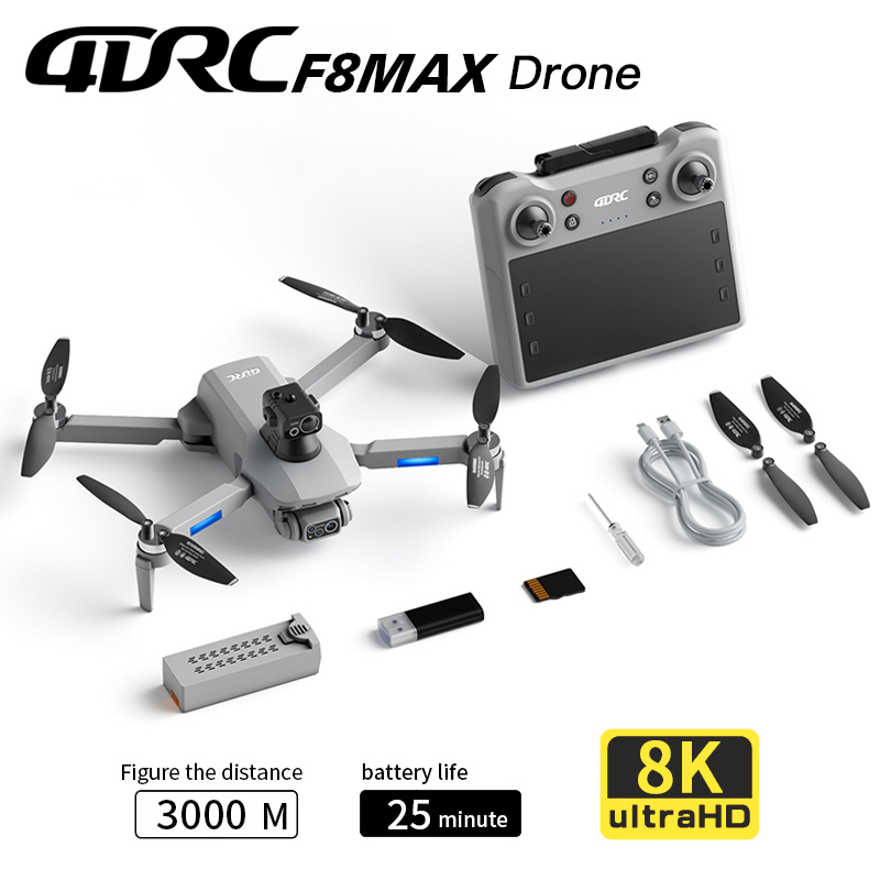 Drone Controller Screen - Drone GPS F8 MAX, caméra professionnelle