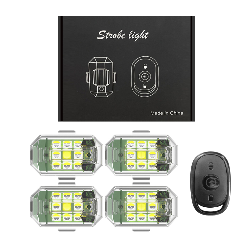 Drone Strobe Light - 1/2/4 pièces sans fil LED Drone