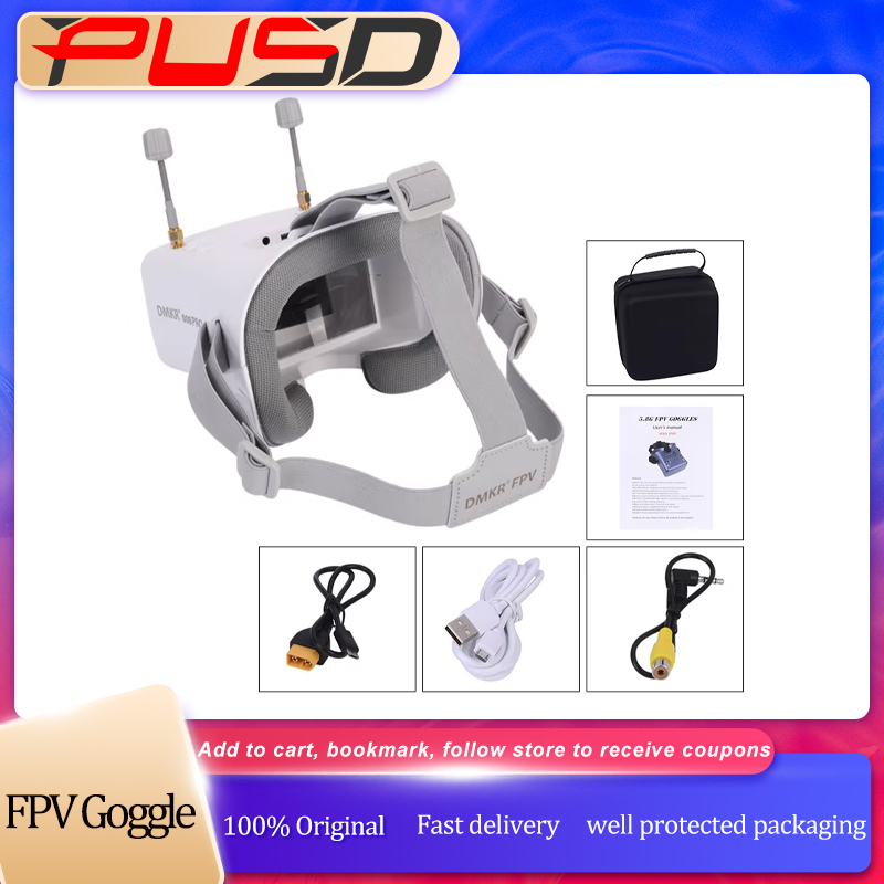 Lunettes FPV 008D PRO blanches - Drone Battery Adapter avis et prix