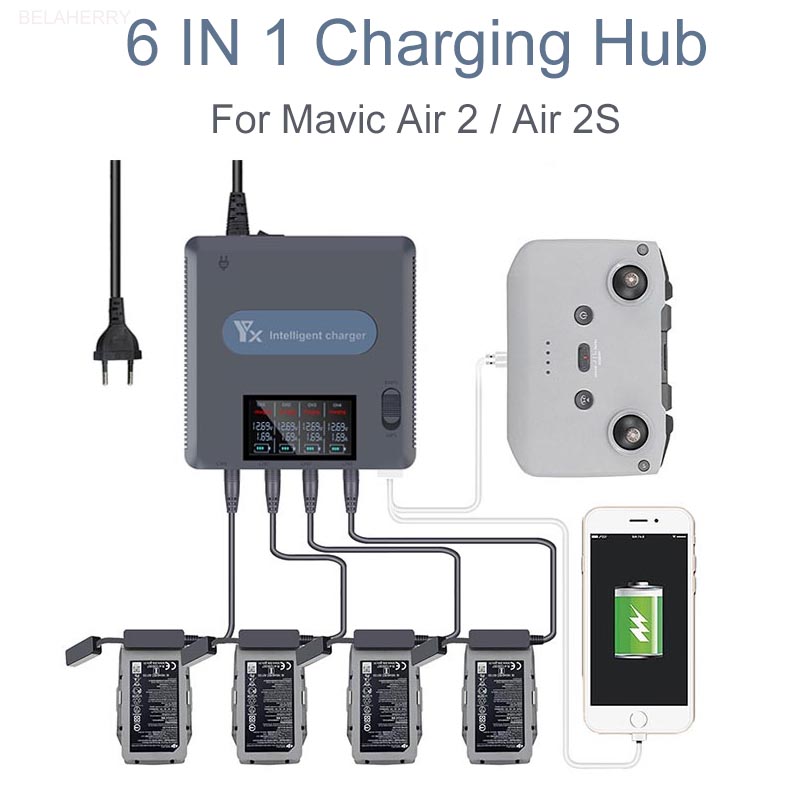 Chargeur de batterie 6 en 1 po - Drone Charging Hub avis et prix