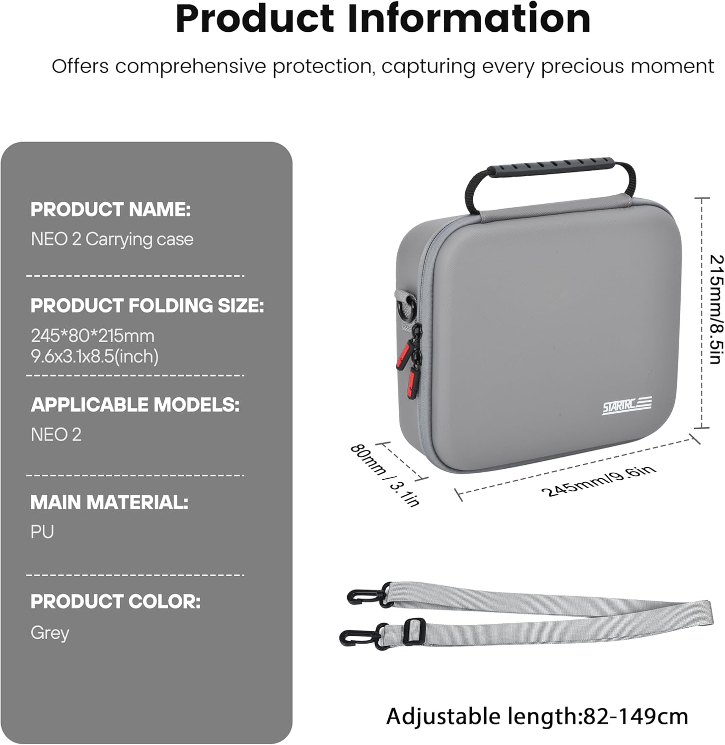 STARTRC Neo 2 sac à bandoulièr - Drone Carrying Case avis et prix