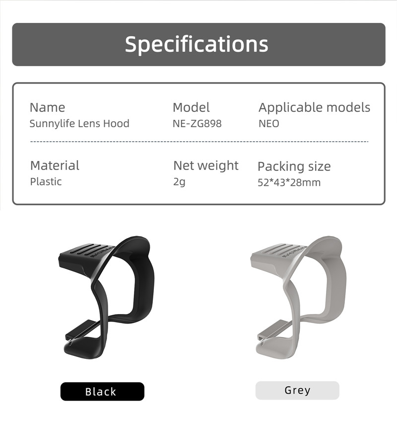Couvercle d'objectif pour Dron - Drone Sun Shade avis et prix