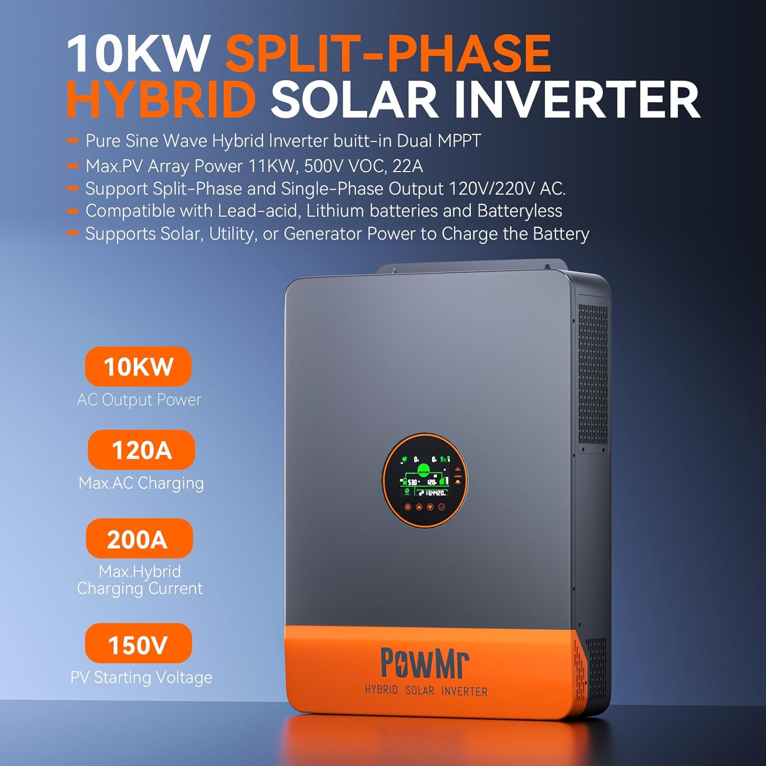 PowMr 10KW onduleur à Phase di - Drone Solar Charger avis et prix
