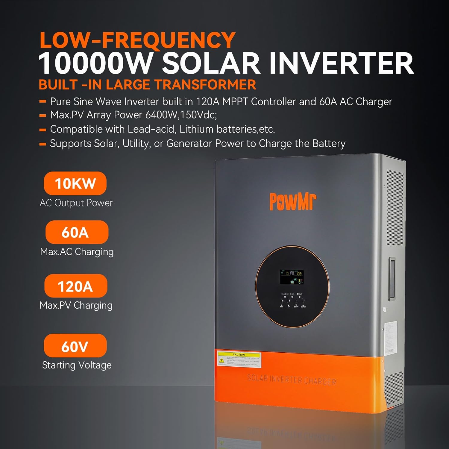 Onduleur biphasé PowMr 10KW 5K - Drone Solar Charger avis et prix